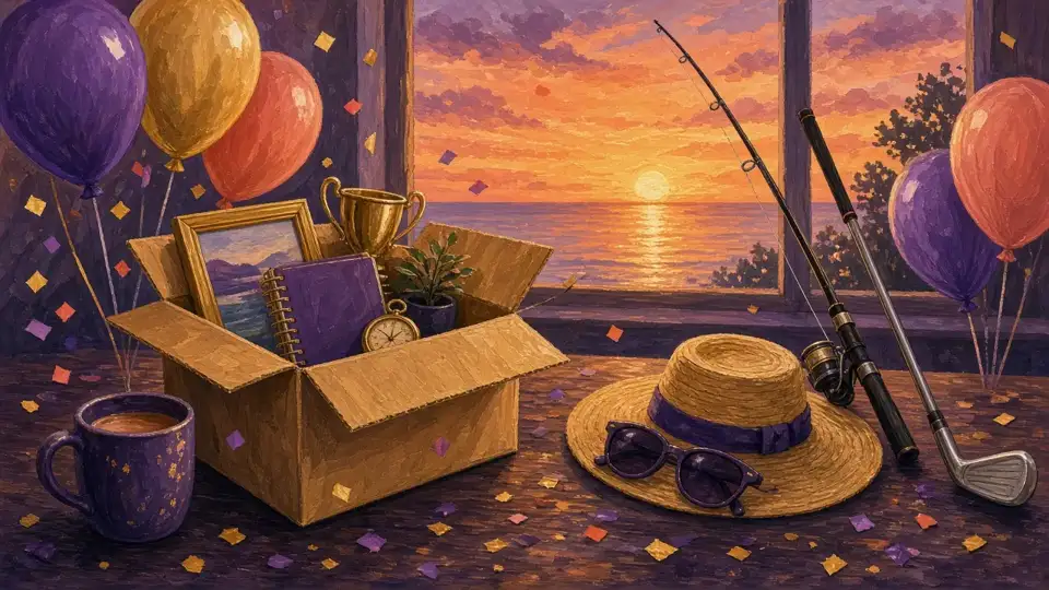 Illustration: Retirement party table