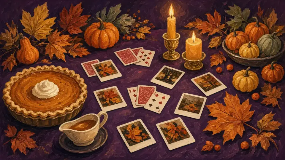Illustration: Thanksgiving party table