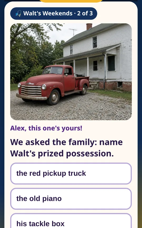 Screenshot of Survey Showdown on a phone