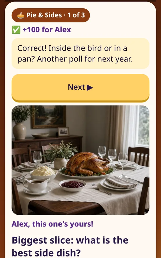 Thanksgiving Table Game screenshot 3